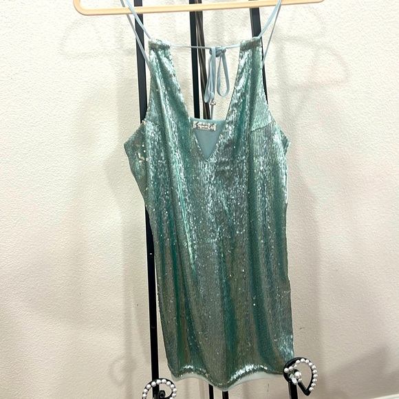 Free People Sequined Short Dress - Picture 2 of 5
